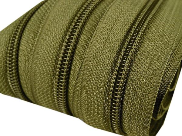 Reißverschluss spiralförmig  5 mm Avocado